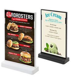 Table Top Menu Holders